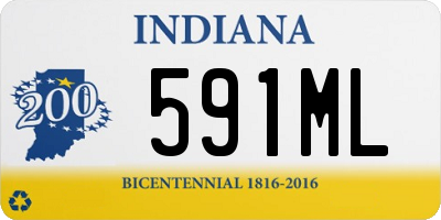 IN license plate 591ML