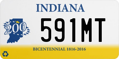 IN license plate 591MT