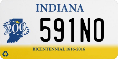 IN license plate 591NO