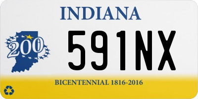 IN license plate 591NX