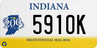 IN license plate 591OK