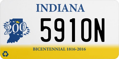 IN license plate 591ON