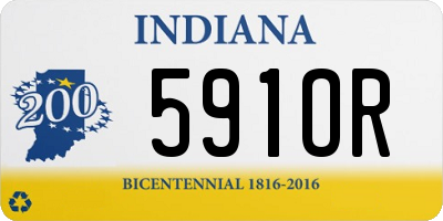 IN license plate 591OR