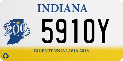 IN license plate 591OY