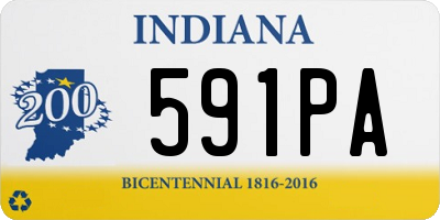 IN license plate 591PA