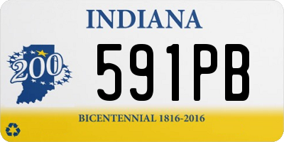 IN license plate 591PB