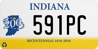 IN license plate 591PC