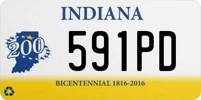 IN license plate 591PD