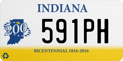 IN license plate 591PH