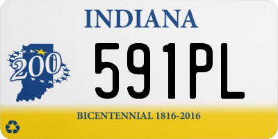 IN license plate 591PL