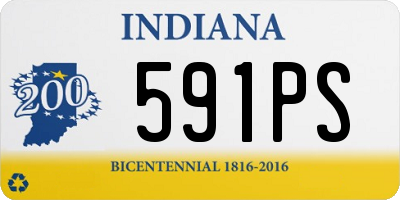 IN license plate 591PS