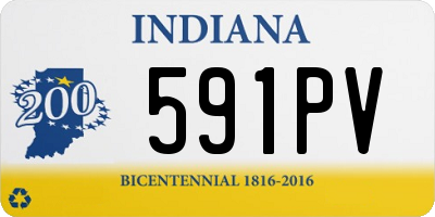 IN license plate 591PV