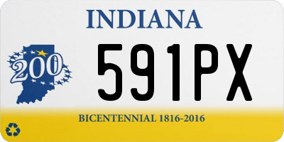 IN license plate 591PX