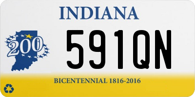 IN license plate 591QN