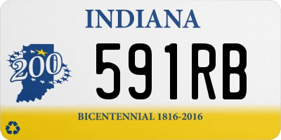 IN license plate 591RB