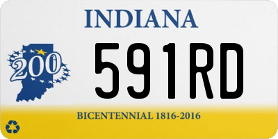 IN license plate 591RD