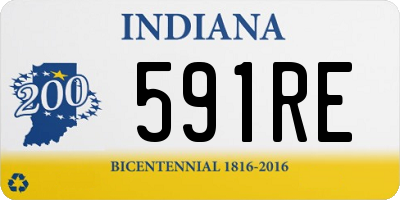 IN license plate 591RE