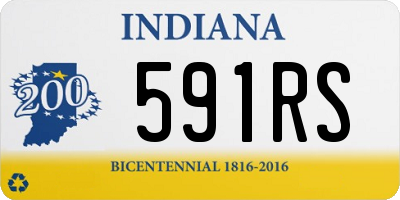 IN license plate 591RS