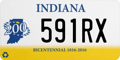 IN license plate 591RX