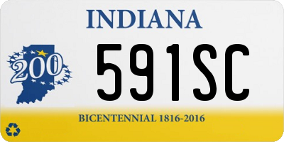 IN license plate 591SC