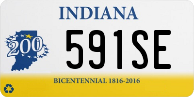 IN license plate 591SE