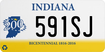 IN license plate 591SJ