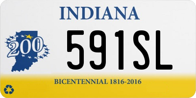 IN license plate 591SL