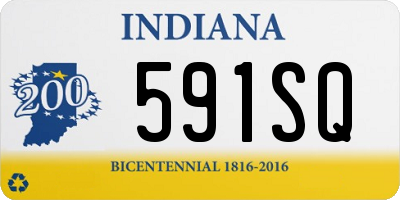 IN license plate 591SQ