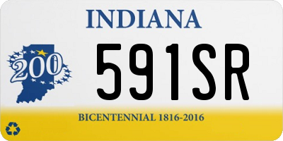 IN license plate 591SR