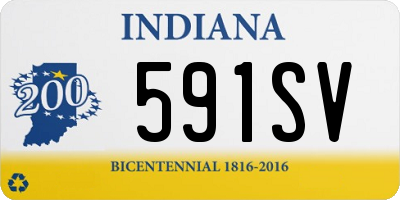 IN license plate 591SV