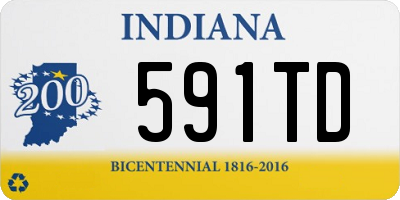 IN license plate 591TD