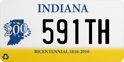 IN license plate 591TH