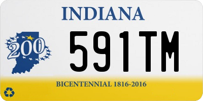 IN license plate 591TM