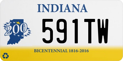 IN license plate 591TW