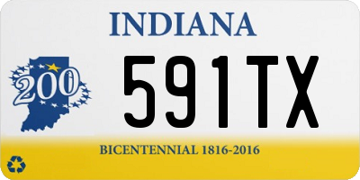 IN license plate 591TX