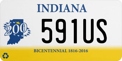 IN license plate 591US