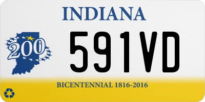 IN license plate 591VD