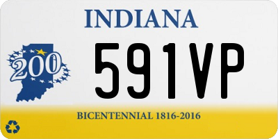 IN license plate 591VP