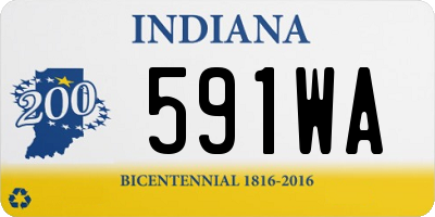 IN license plate 591WA