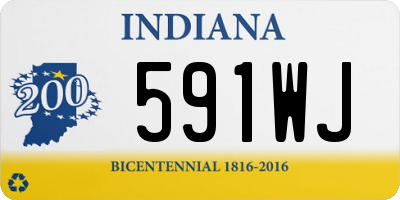IN license plate 591WJ