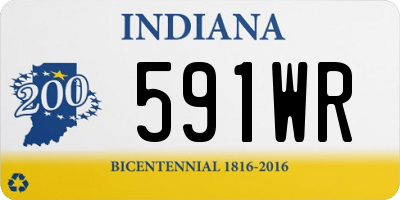 IN license plate 591WR