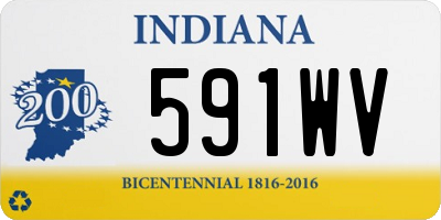 IN license plate 591WV