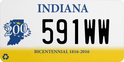 IN license plate 591WW