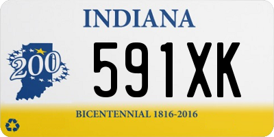 IN license plate 591XK