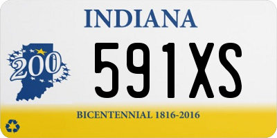 IN license plate 591XS