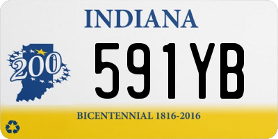 IN license plate 591YB