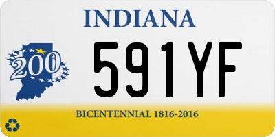 IN license plate 591YF