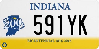 IN license plate 591YK