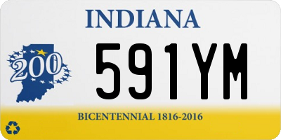 IN license plate 591YM