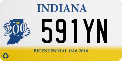 IN license plate 591YN